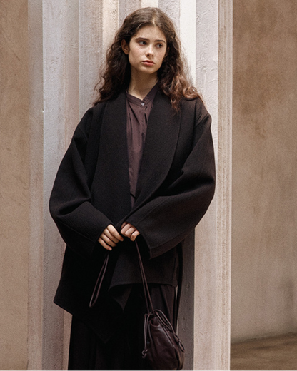 ビッグカラーデザインロングジャケット 10170