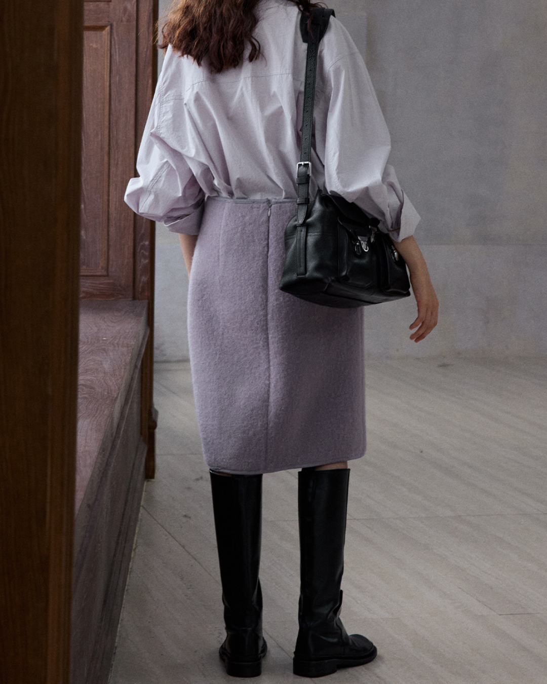 ハイウエストサイドスリットストレートスカート 10232