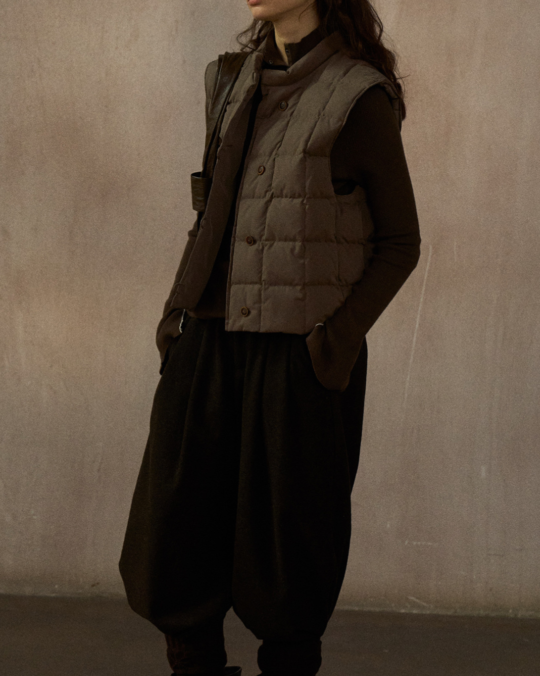 キルティングダウンジャケットベスト 10241