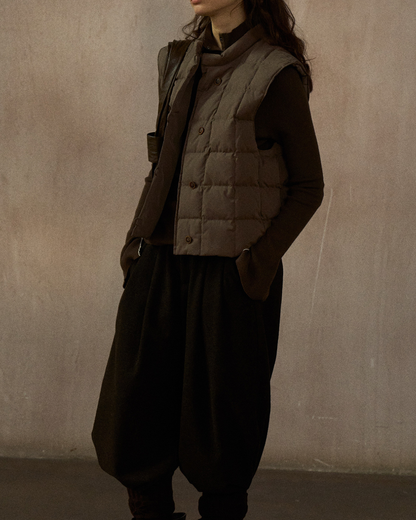 キルティングダウンジャケットベスト 10241