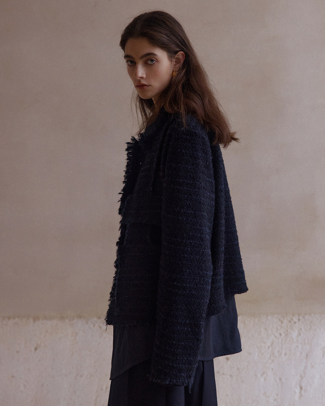 モードフリンジツイードジャケット 10413