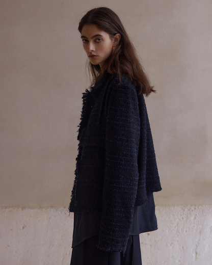 モードフリンジツイードジャケット 10413