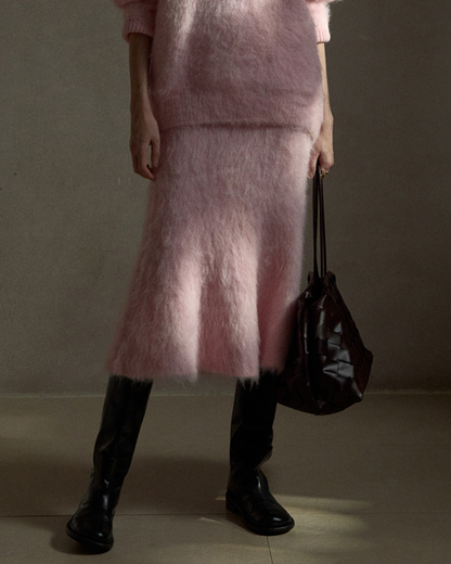 アシンメトリーフィッシュニットスカート 10402