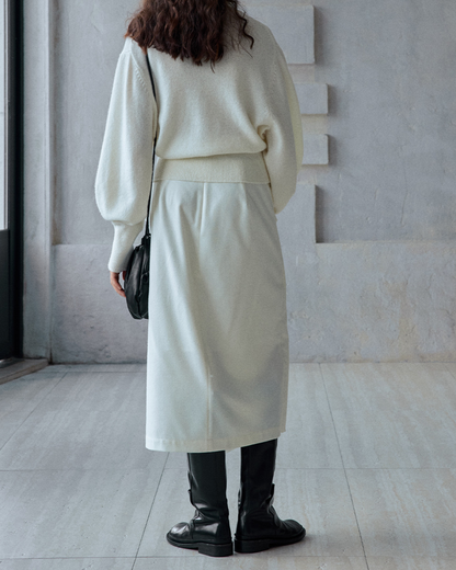 イレギュラーラップロングスカート 10184