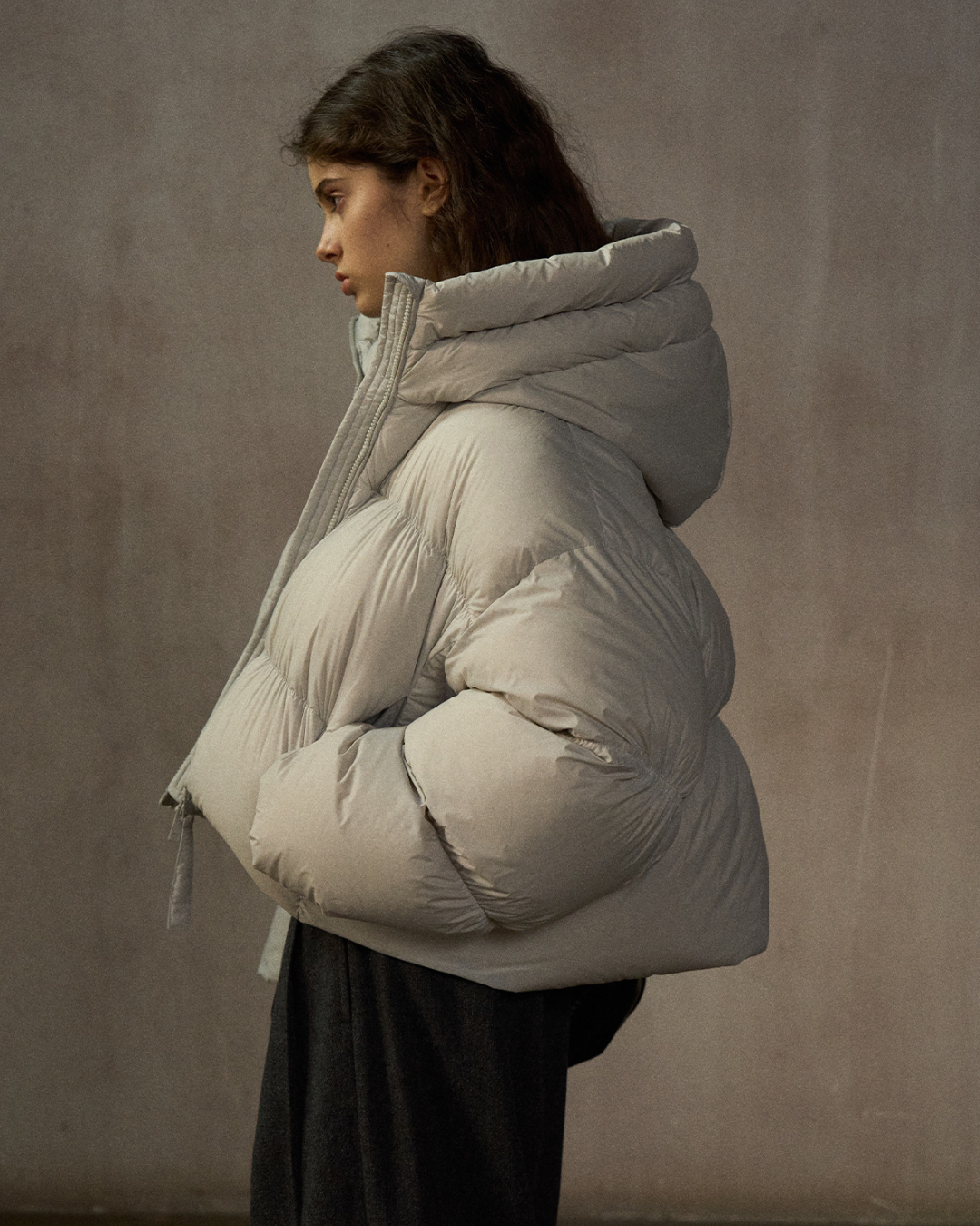 ショートフーディーダウンコート 10254