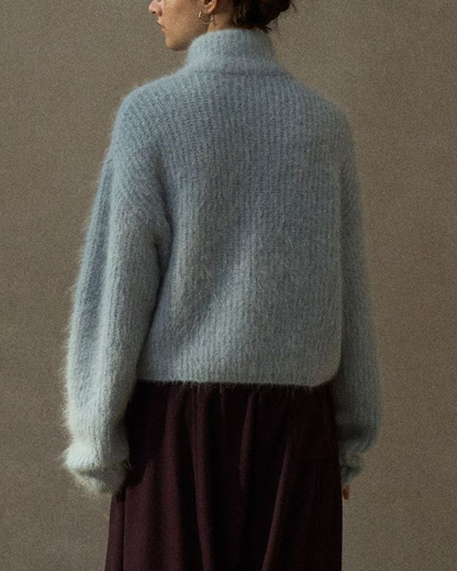 ハイカラーハーフジッププルオーバー 10266