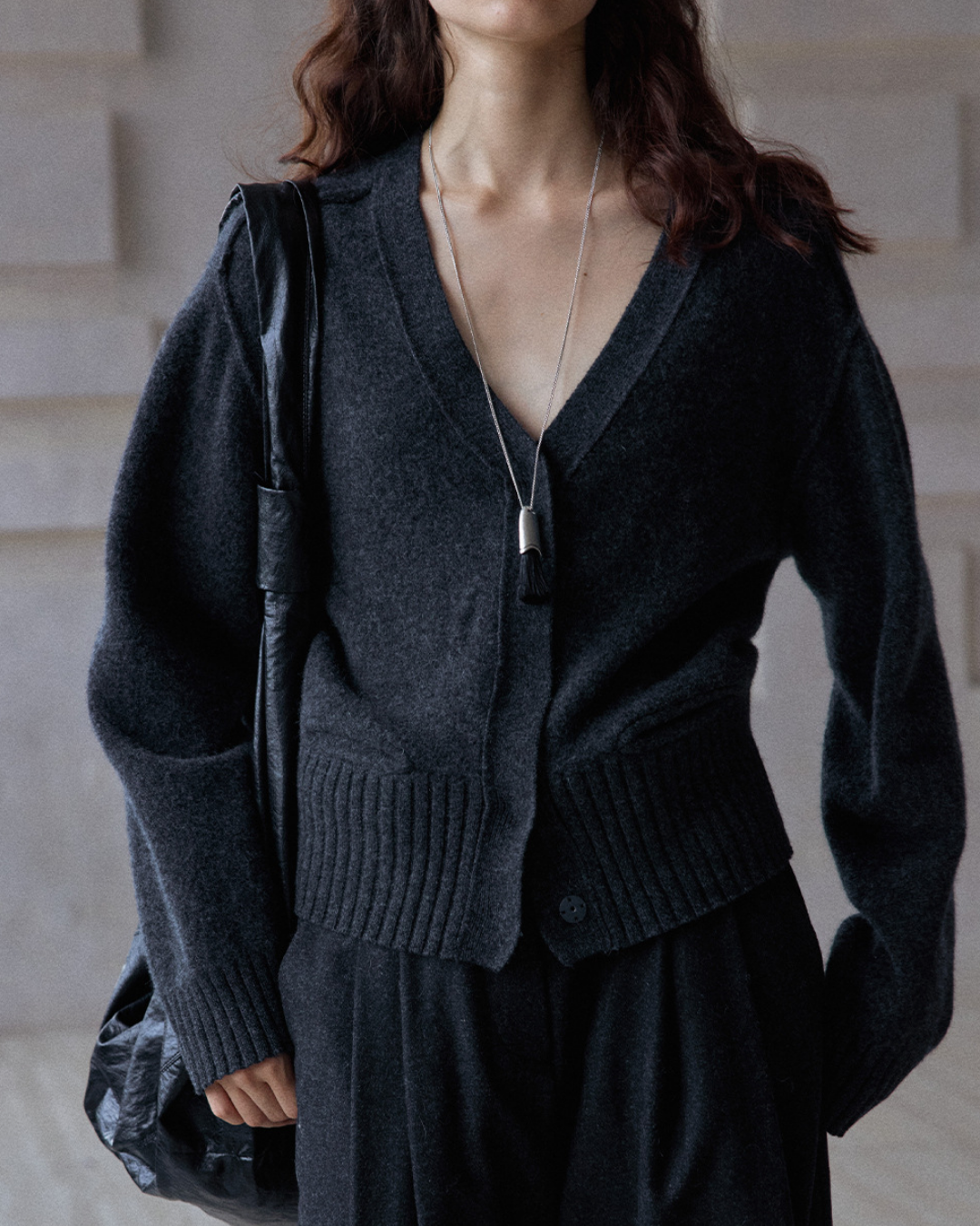 スリークショートニットカーディガン 10378