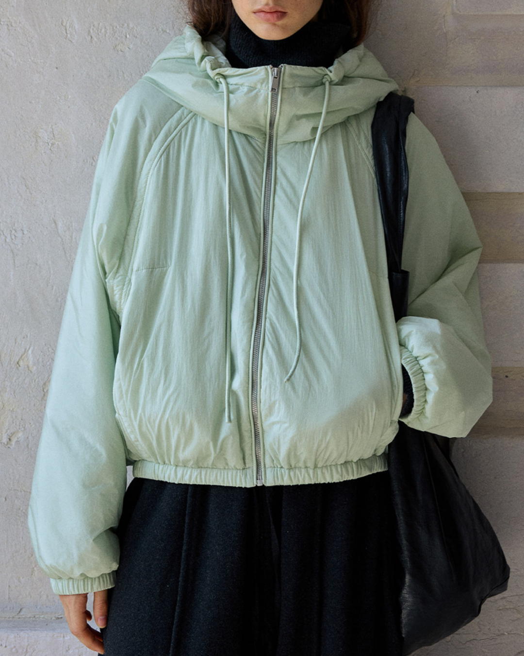 ミディフーディーカジュアルジャケット 10193