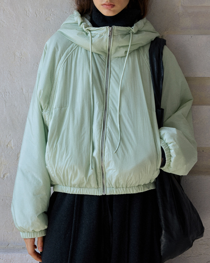 ミディフーディーカジュアルジャケット 10193