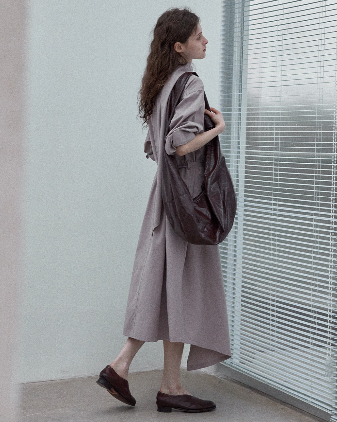 アシンメトリーフロウストラップワンピース 10340