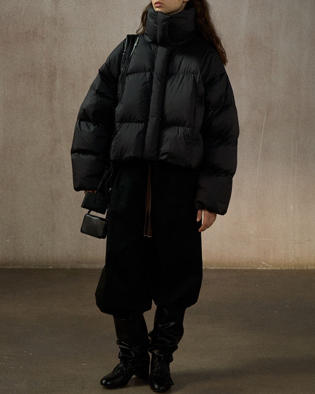 スタンドカラーショートダウンコート 10270