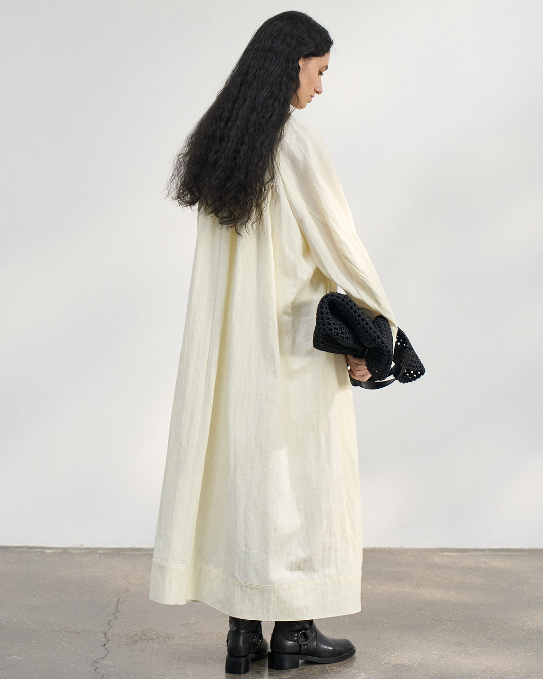 サイレントスカーフロングワンピース 10429