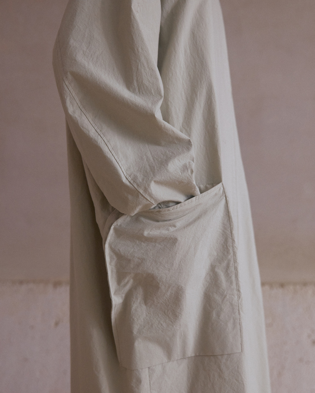 エッジフォルムスタンドカラーコート 10457