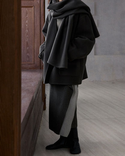 イレギュラーラップロングスカート 10185