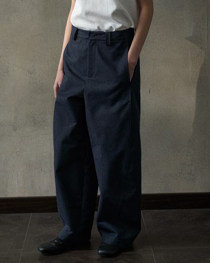 デニムカーブブレードパンツ 10346