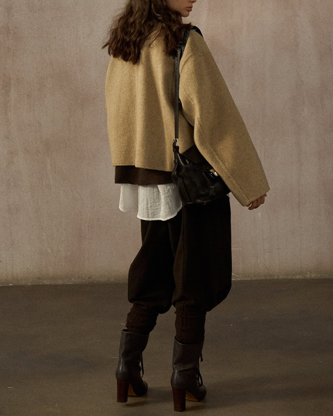 ノーカラーショートジャケット 10245