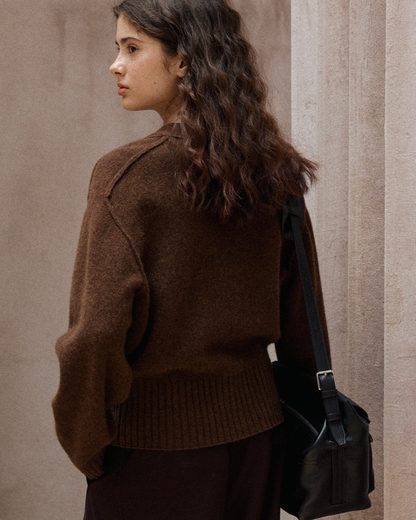 スリークショートニットカーディガン 10378