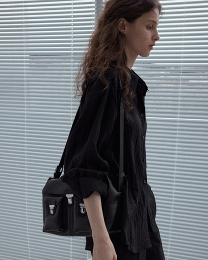 ワッシャーラインノワールシャツ 10343