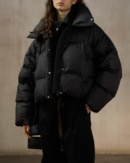 スタンドカラーショートダウンコート 10270