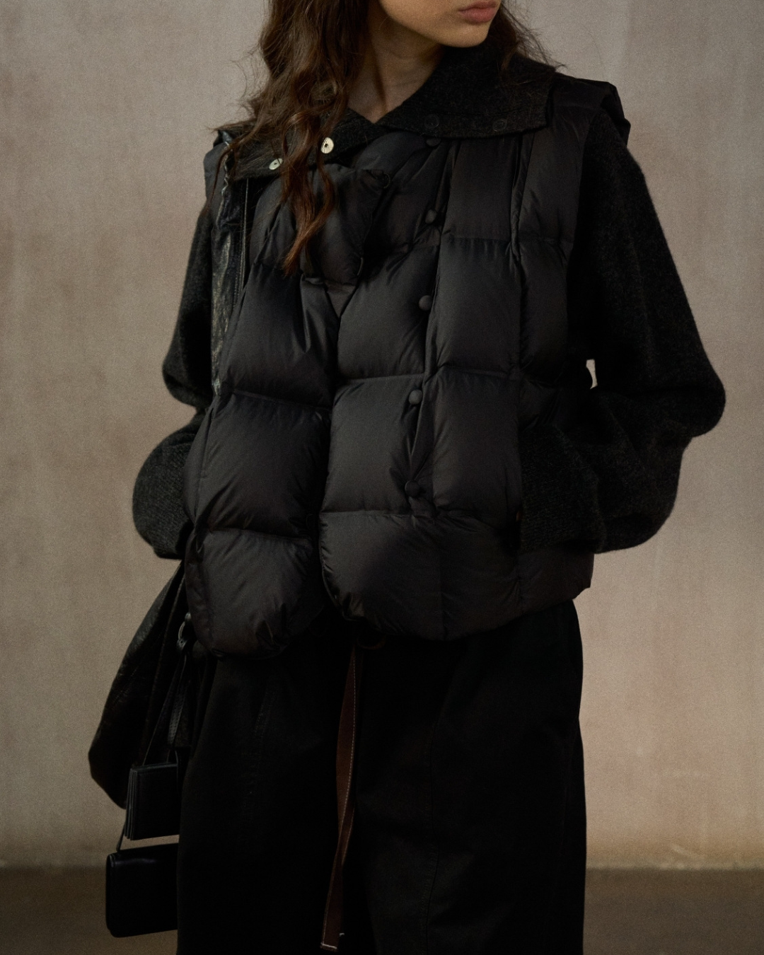 キルティングダウンショートベスト 10242