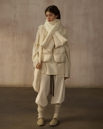 ハイカラーロングスリーブニットプルオーバー 10247