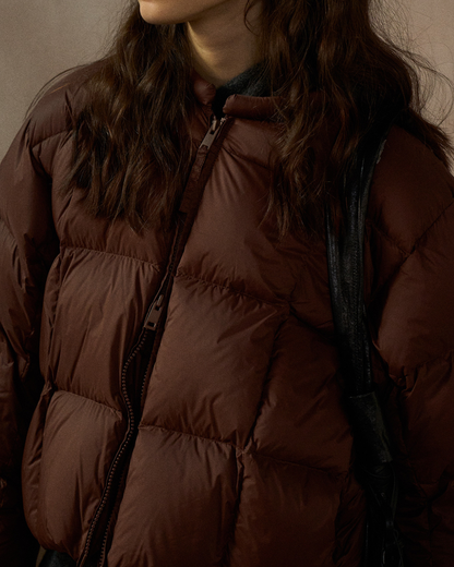 クルーネックドローコードショートコート 10268