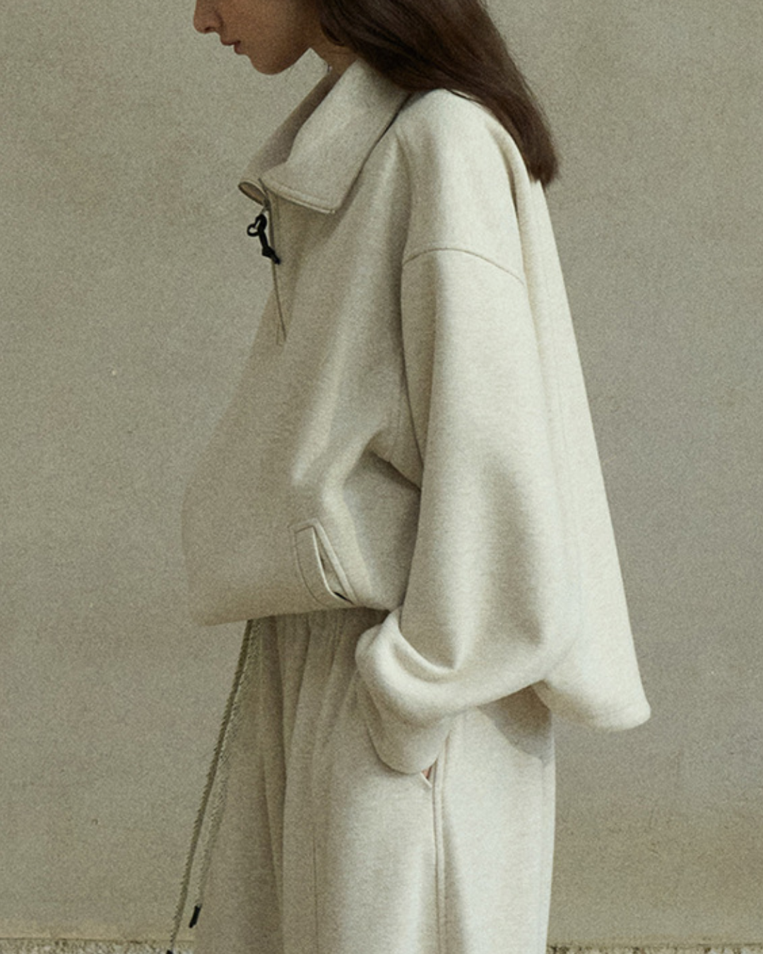 【セットアップ可能】ハーフジッパースウェットプルオーバー 10211