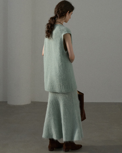 フローヘムシェイプテールニットスカート 10431