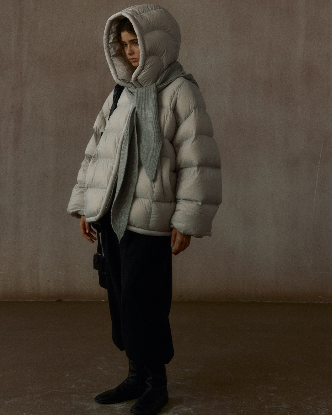 フーディーニットマフラー 10307