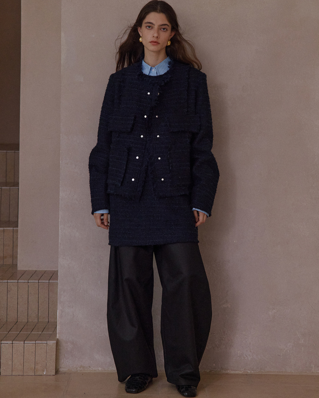 モードフリンジツイードジャケット 10413