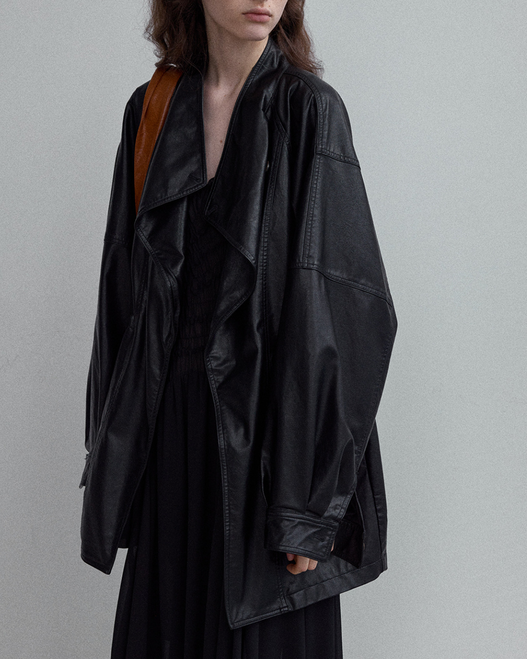 スタンドカラーダークフォルムジャケット 10338