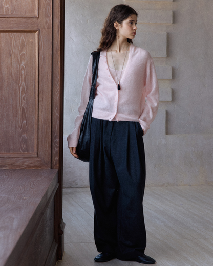 Vネックニットカーディガン 10169