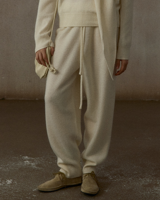 クロップドウエストゴムカジュアルパンツ 10312