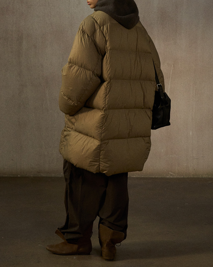 クルーネックミディストラップコート 10272