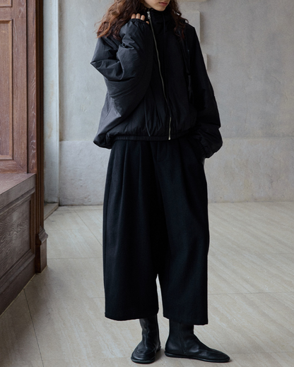 ミディフーディーカジュアルジャケット 10193