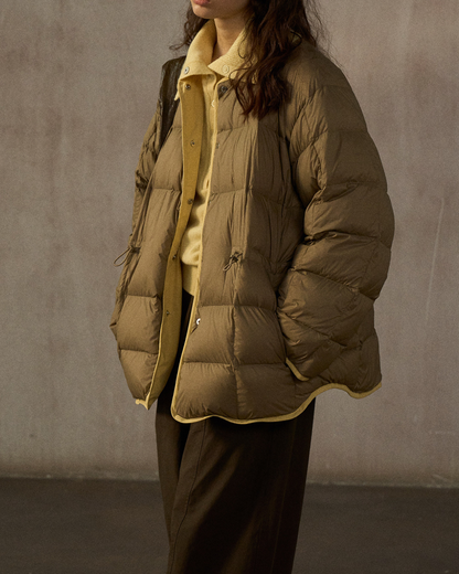 バイカラーリバーシブルダウンコート 10244