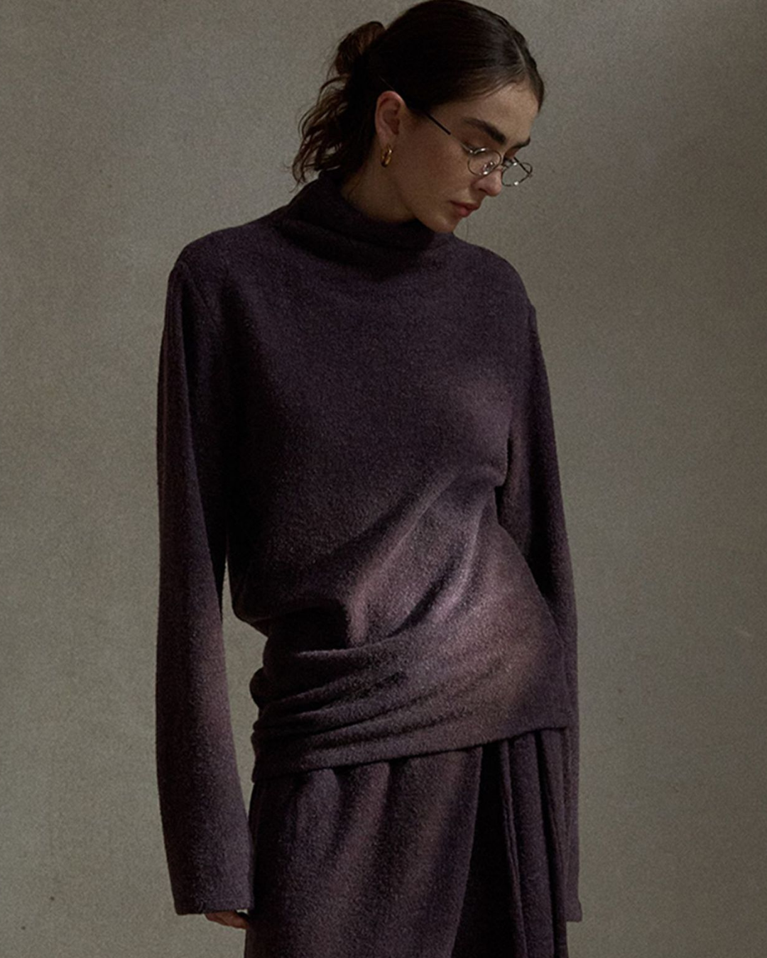 ベーシックニットハイネック 10486