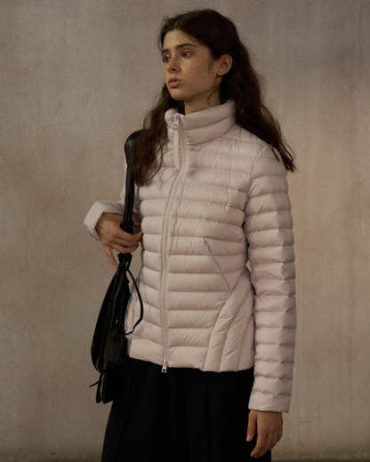 スタンドカラーショートダウンコート 10249