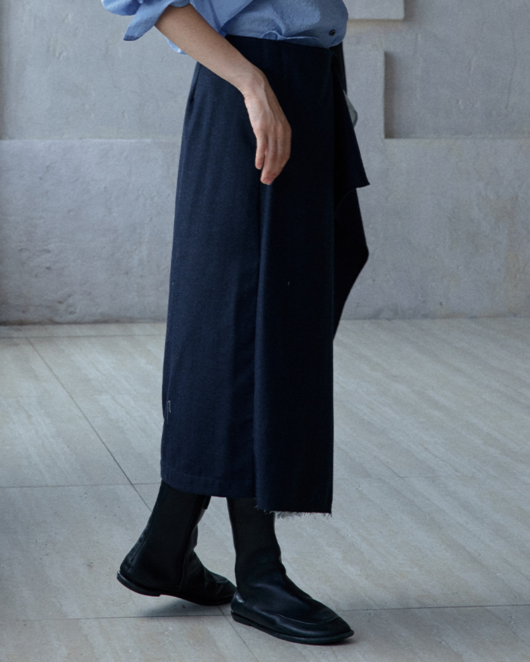 イレギュラーラップロングスカート 10185