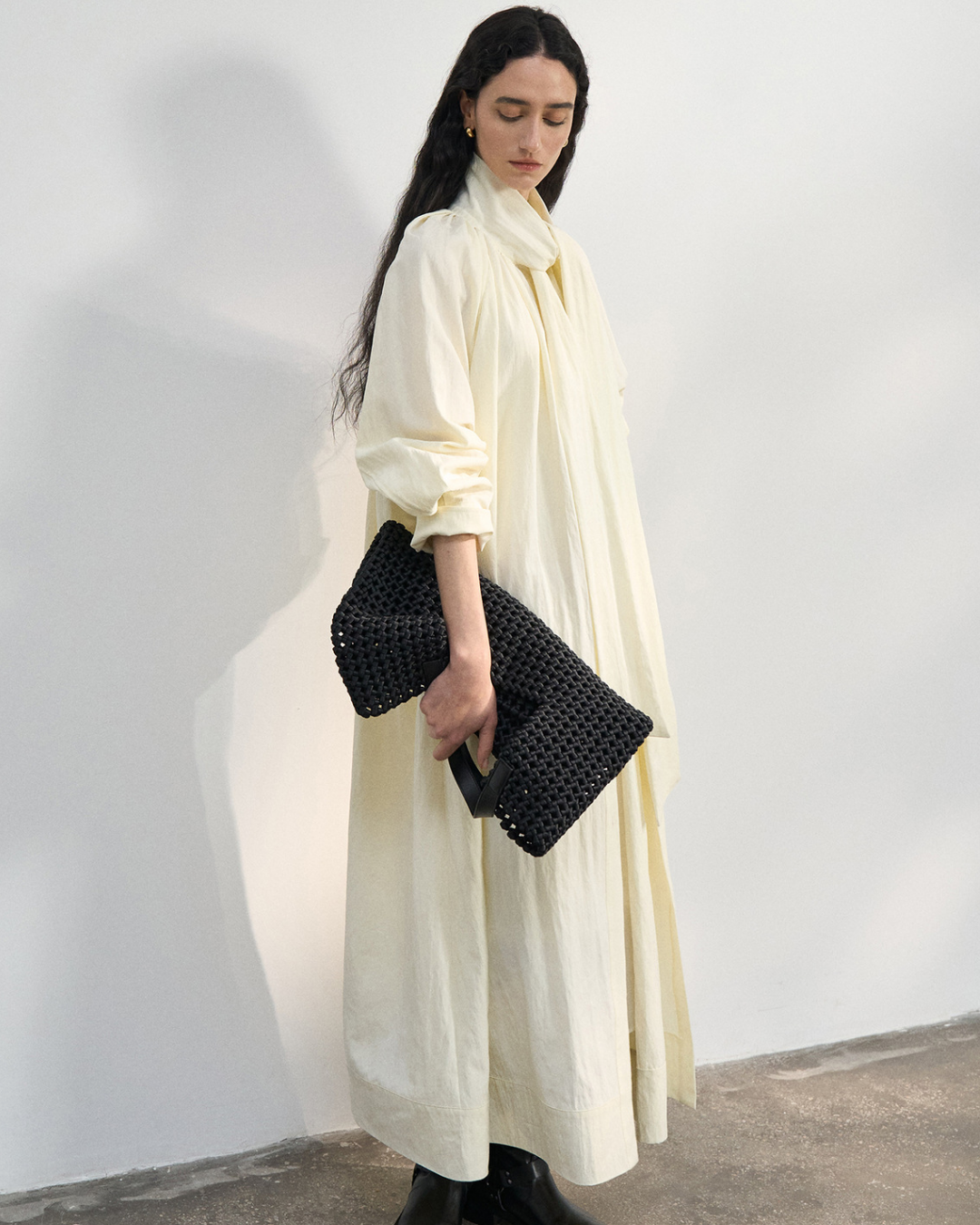 サイレントスカーフロングワンピース 10429