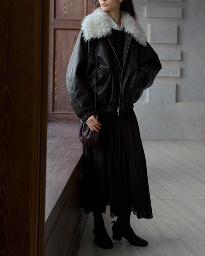 ファーカラージッパージャケット 10287