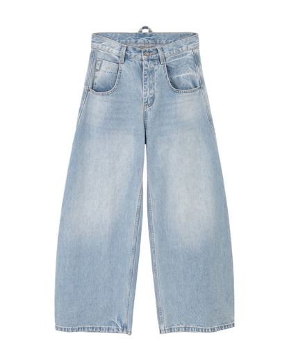 ウオッシュシミターデニムパンツ 10230