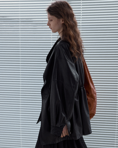 スタンドカラーダークフォルムジャケット 10338