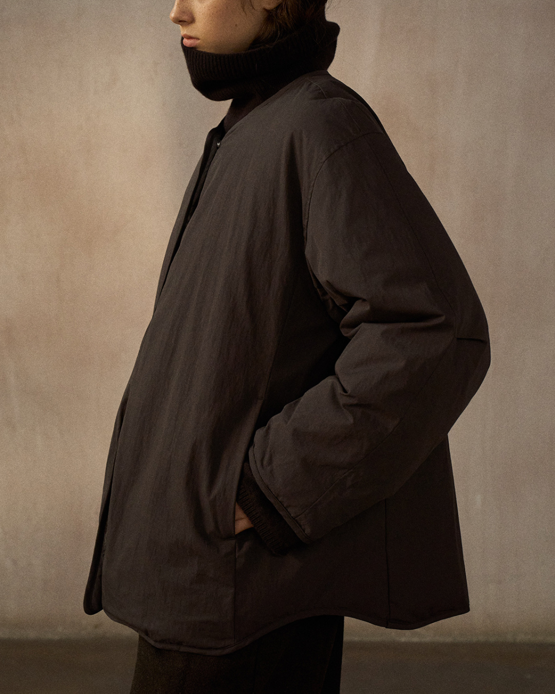 バイカラーリバーシブルダウンコート 10248