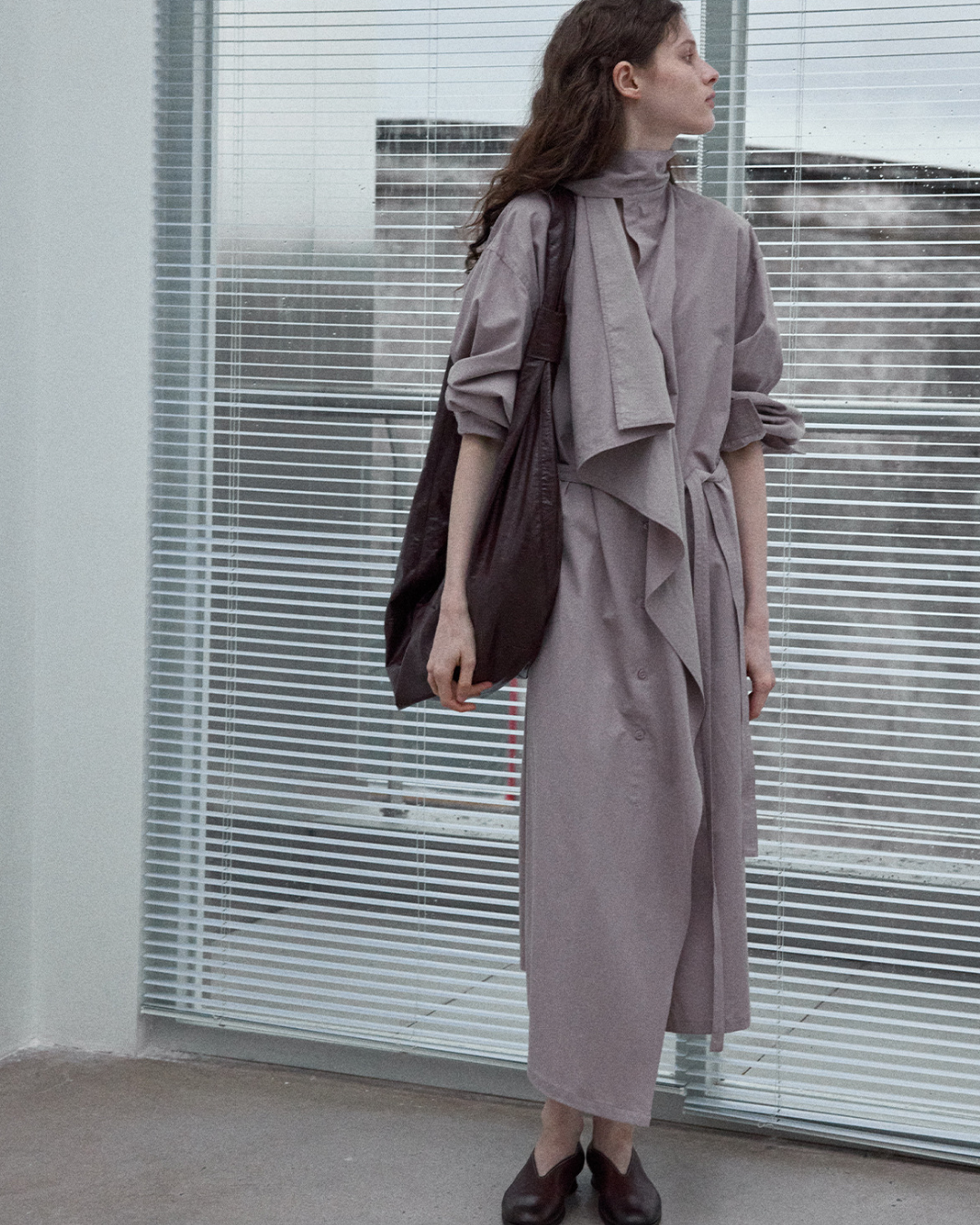 アシンメトリーフロウストラップワンピース 10340