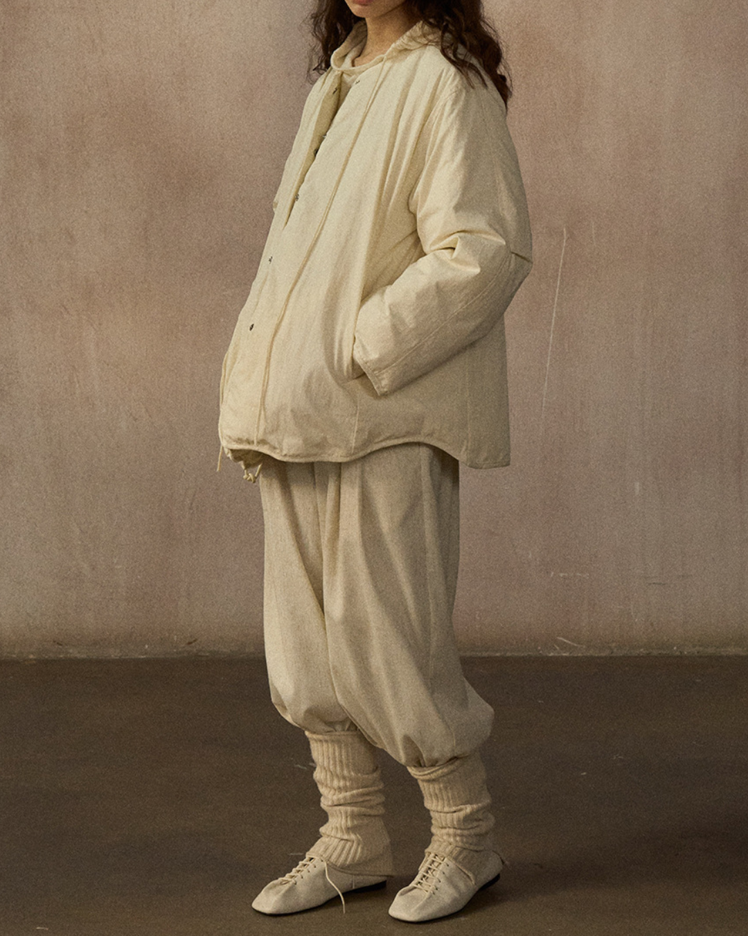 バイカラーリバーシブルダウンコート 10244