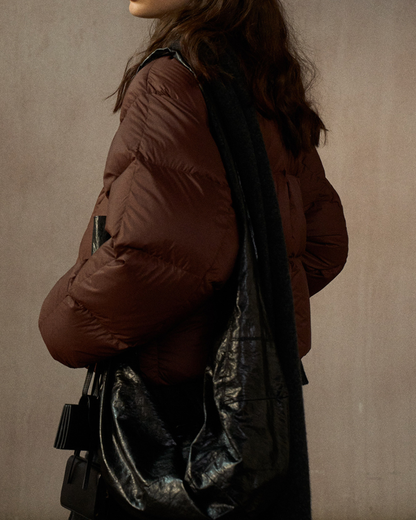 クルーネックドローコードショートコート 10268