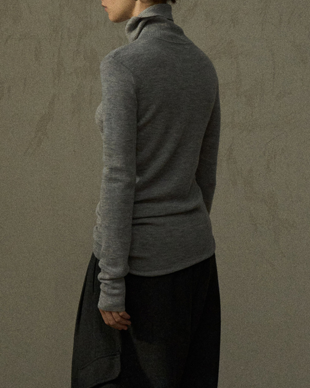 ハイネックスリムニットプルオーバー 10291