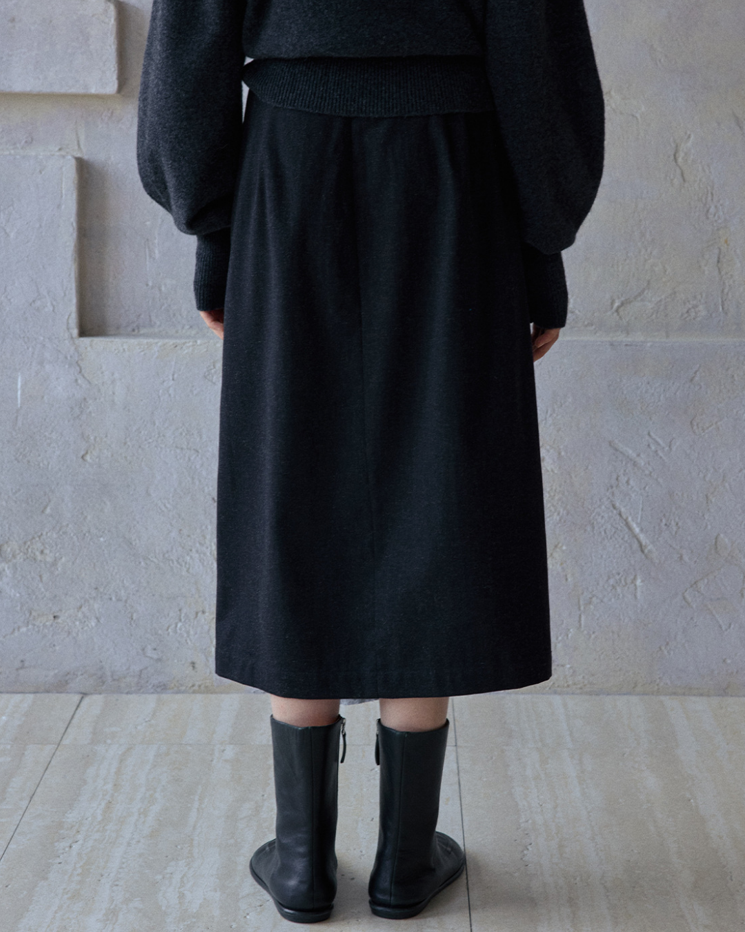 イレギュラーラップロングスカート 10184