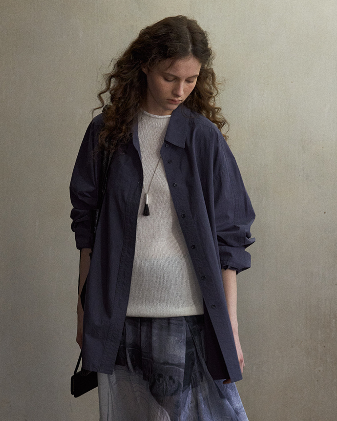 シリンダーハイネックノースリーブニット 10558